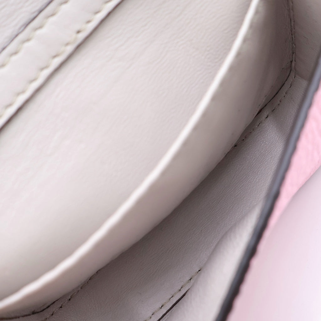 FENDI(フェンディ) ナノバケット チェーンショルダーバッグ ミニバッグ ピンク レザー 7AR844 ゴールド金具 レディース