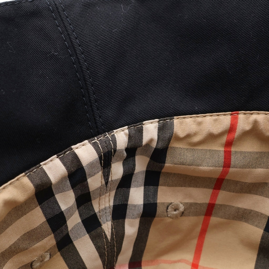 BURBERRY(バーバリー) バケットハット ブラック コットン L