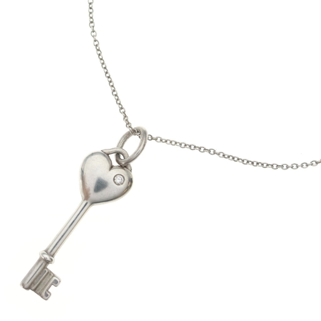 TIFFANY & Co.(ティファニー) ハート キー ダイヤ ネックレス SV925 レディース