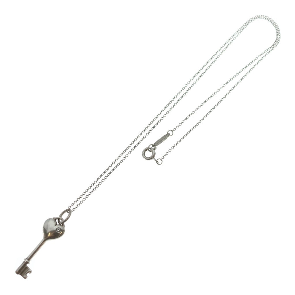 TIFFANY & Co.(ティファニー) ハート キー ダイヤ ネックレス SV925 レディース
