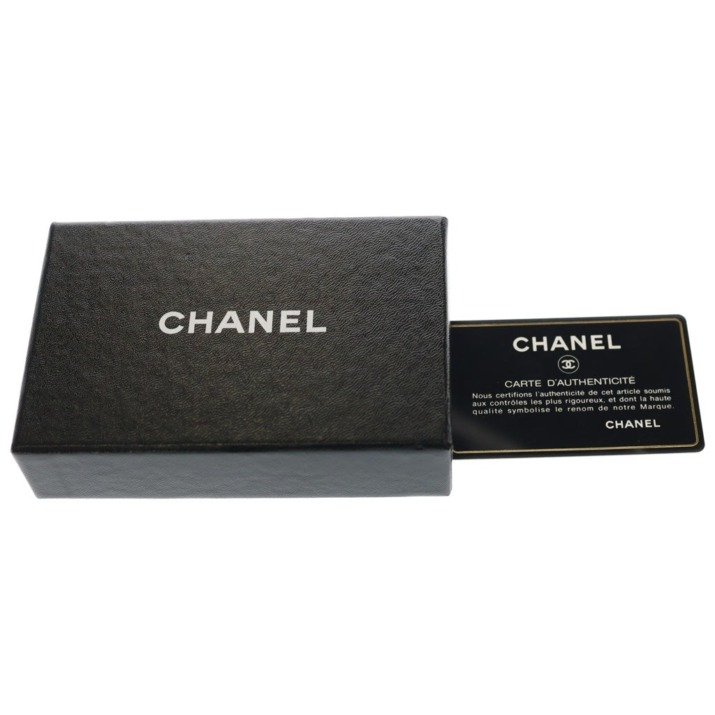 CHANEL(シャネル) マトラッセ カードケース 名刺入れ ブラック キャビアスキン ゴールド金具 レディース