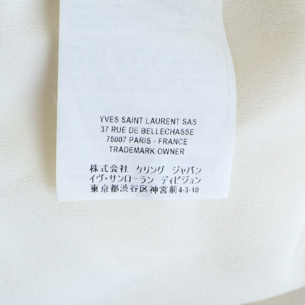 YVES SAINT LAURENT(イヴサンローラン) シルクシャツ アイボリー #36 レディース