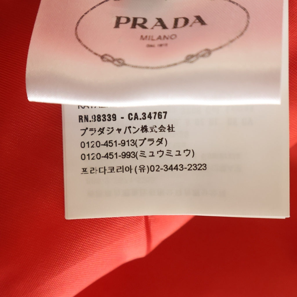 PRADA(プラダ) 金ボタン ジャケット レッド #38 レディース