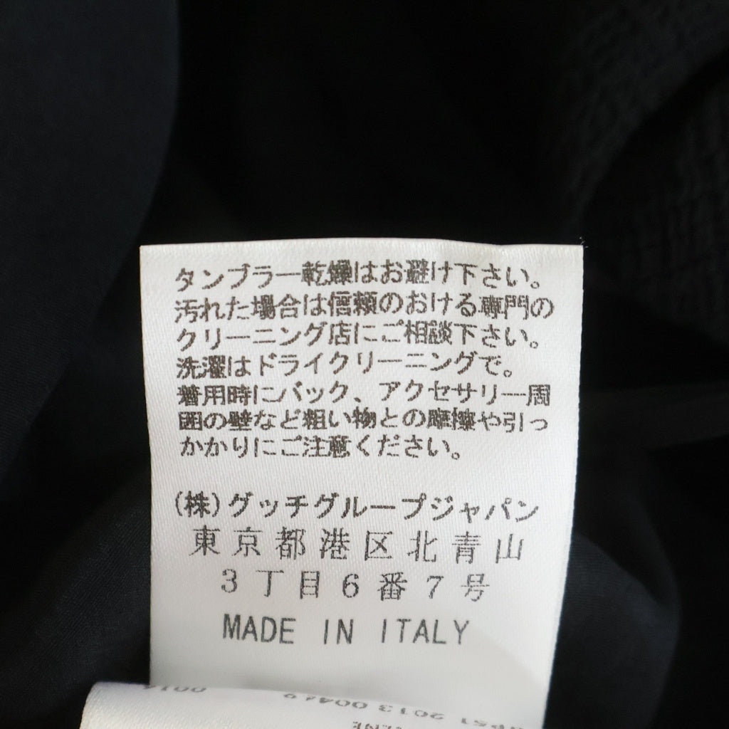 GUCCI(グッチ) リボン レイヤードデザイン 半袖ワンピース ブラック レディース 319288