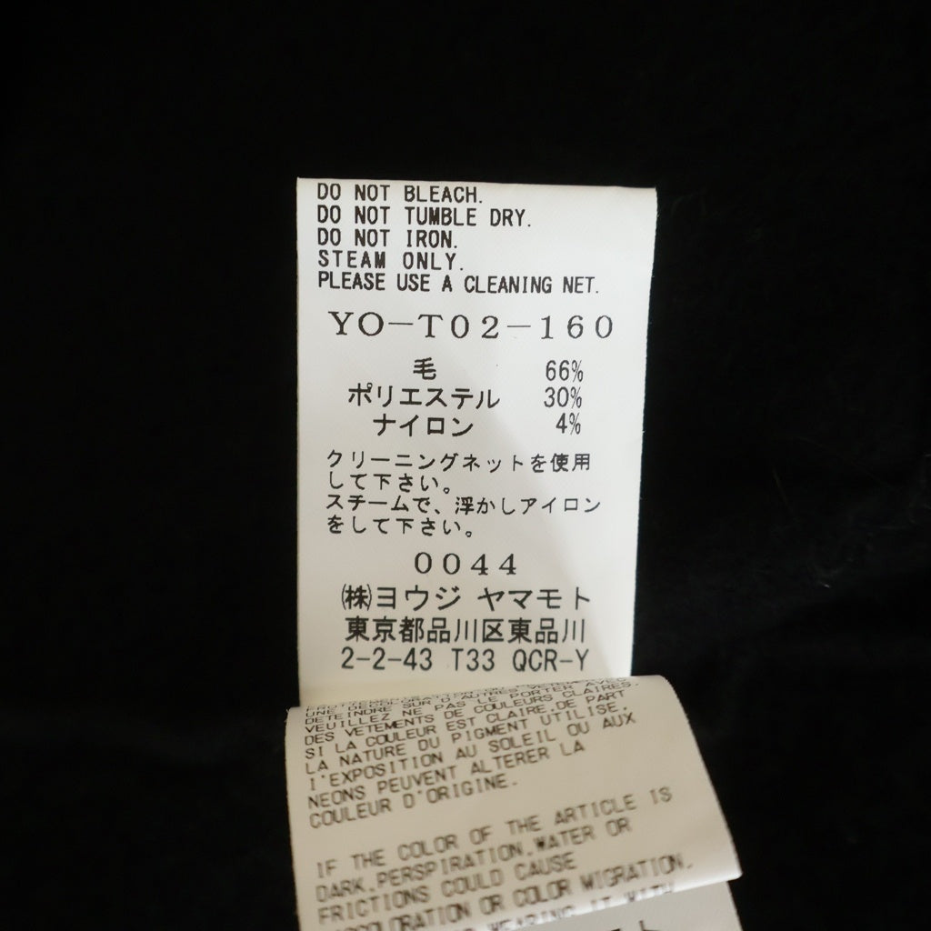 Y's(ワイズ) フロントポケット ウール フードアウタージャケット ブラック #2 レディース
