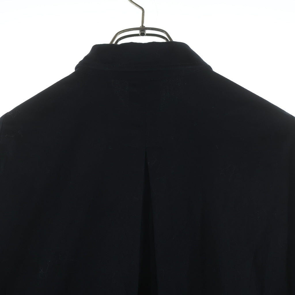 Y's(ワイズ) 21SS マルチポケット コットン 長袖 ロングシャツ ワンピース ブラック レディース YJ-D84-002