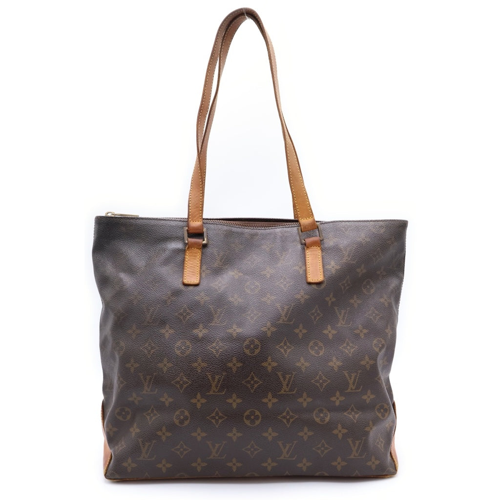 LOUIS VUITTON(ルイヴィトン) モノグラム カバメゾ ハンドバッグ トートバッグ ブラウン レザー×PVC M51151 ゴールド金具 レディース