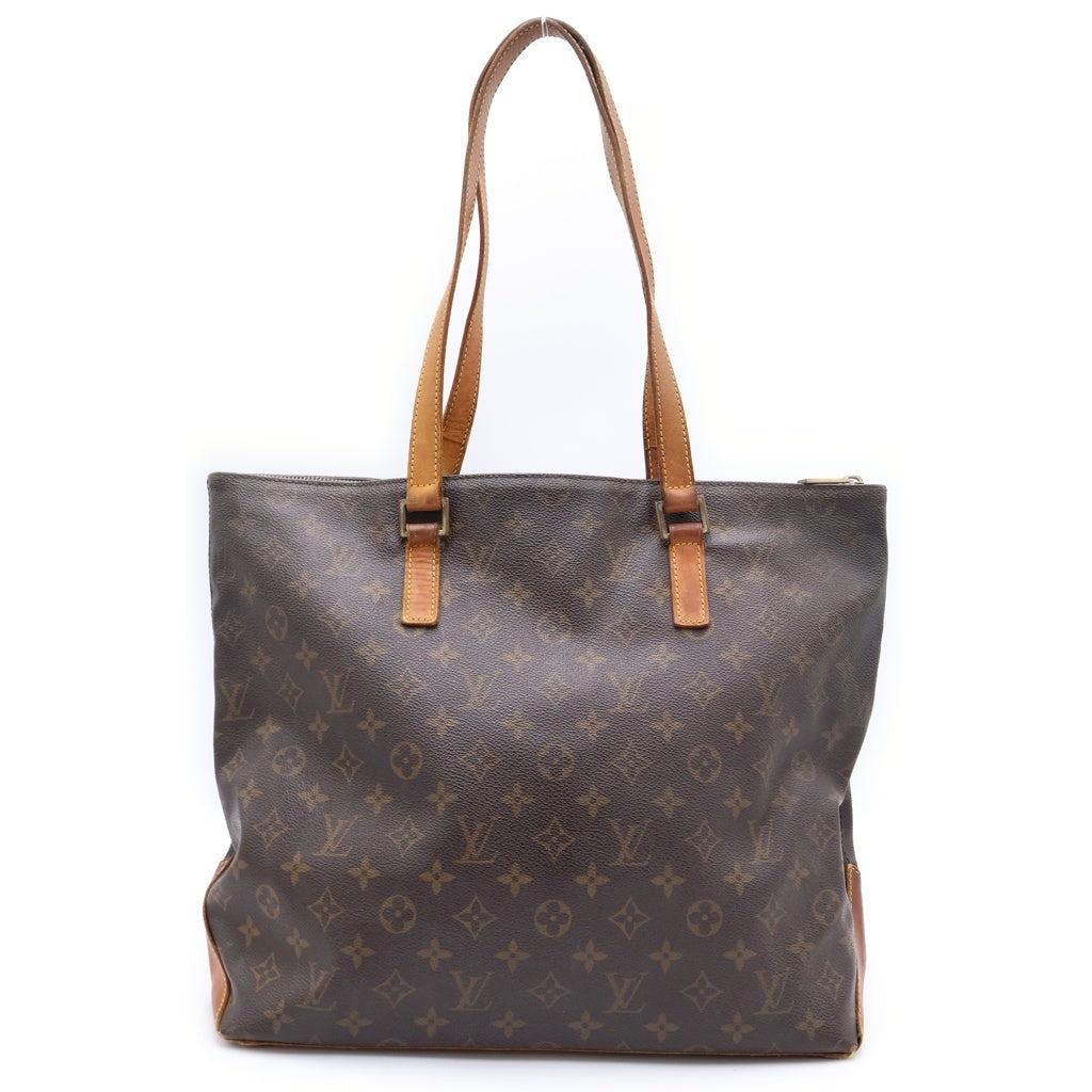 LOUIS VUITTON(ルイヴィトン) モノグラム カバメゾ ハンドバッグ トートバッグ ブラウン レザー×PVC M51151 ゴールド金具 レディース
