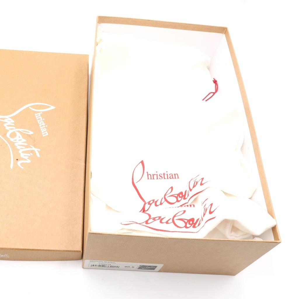 CHRISTIAN LOUBOUTIN(クリスチャンルブタン) スパイクスタッズ レザー ストラップ 厚底サンダル シューズ ブラック