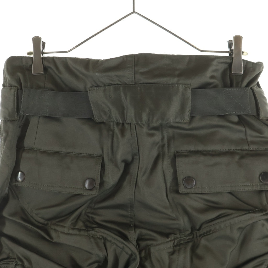 DOLCE & GABBANA(ドルチェアンドガッバーナ) 08AW ワイヤーデザイン カーゴ ハーフ ショートパンツ ショーツ カーキ G35VET FU6GC