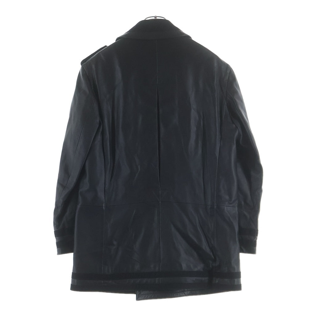 LOUIS VUITTON(ルイヴィトン) ライダースジャケット レザージャケット ブラック #52 RM062M