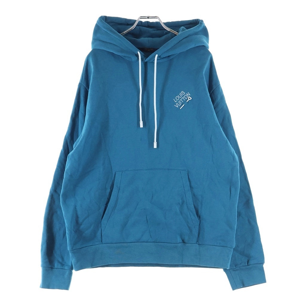 LOUIS VUITTON(ルイヴィトン) 22AW シグネチャーフーディウィズエンブロイダリー プルオーバー スウェットパーカー ブルー RM222E IHN HNY56W