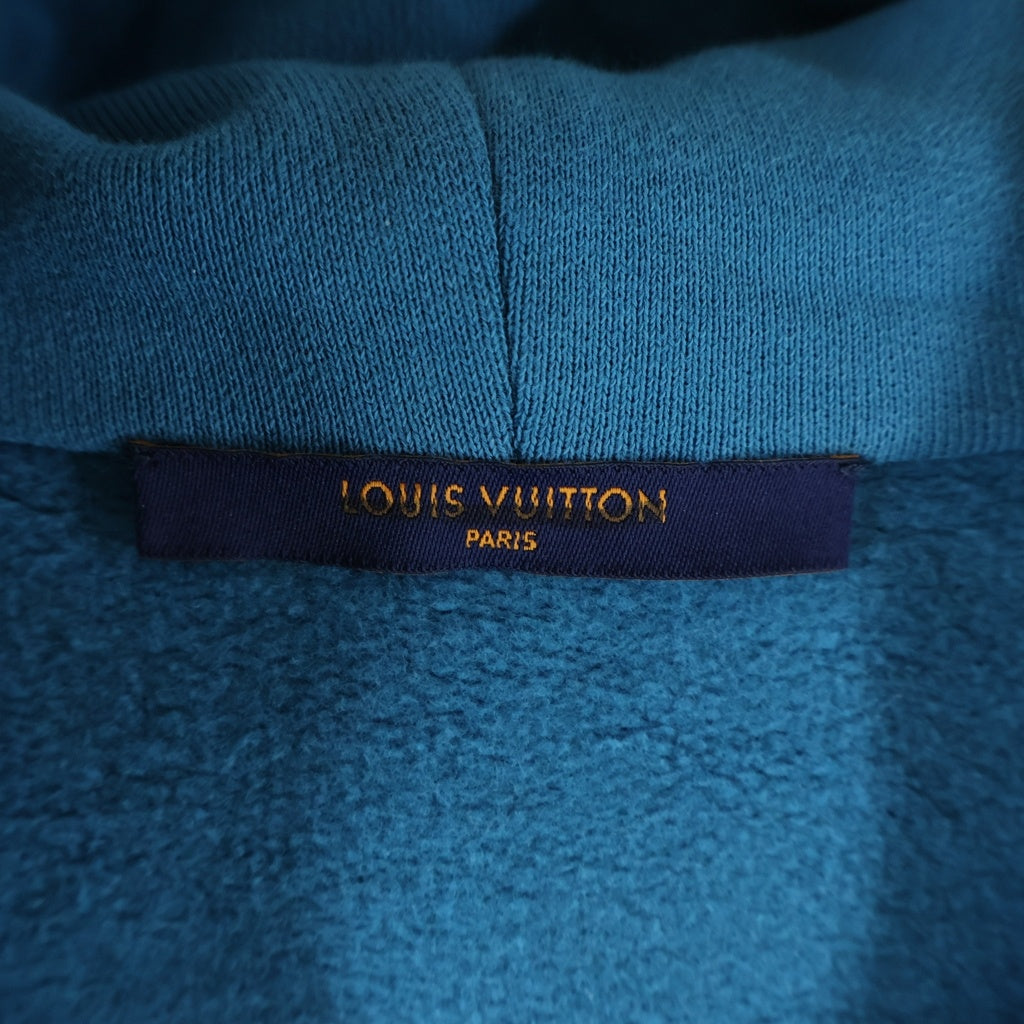 LOUIS VUITTON(ルイヴィトン) 22AW シグネチャーフーディウィズエンブロイダリー プルオーバー スウェットパーカー ブルー RM222E IHN HNY56W