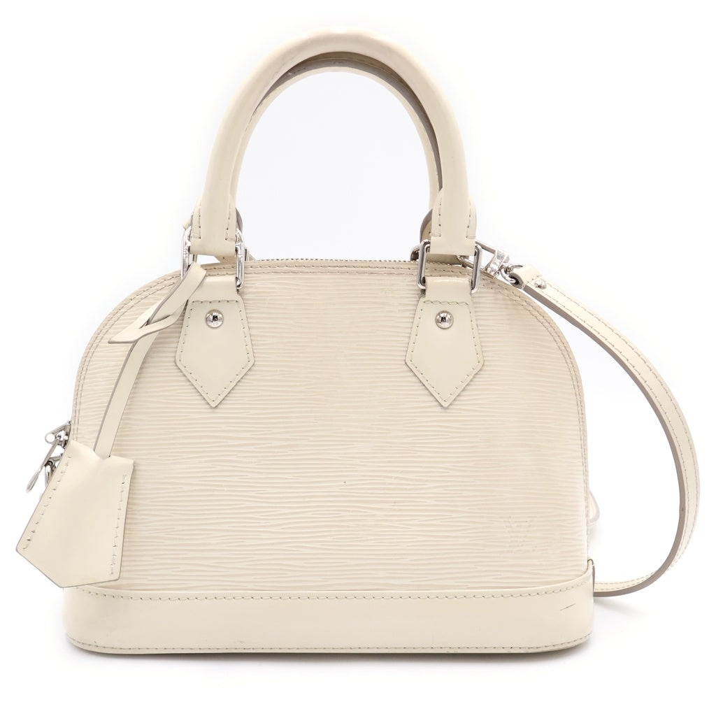 LOUIS VUITTON(ルイヴィトン) エピ アルマBB ショルダーバッグ イヴォワール 2WAYバッグ ハンドバッグ ショルダーバッグ ホワイト レザー M4085J シルバー金具 レディース
