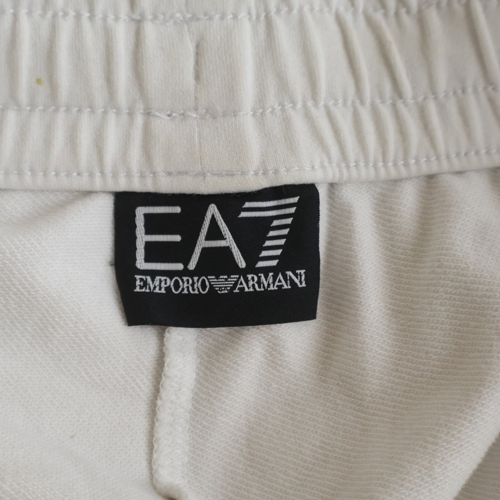 EA7(イーエーセブン) スエットパンツ ホワイト コットン レディース