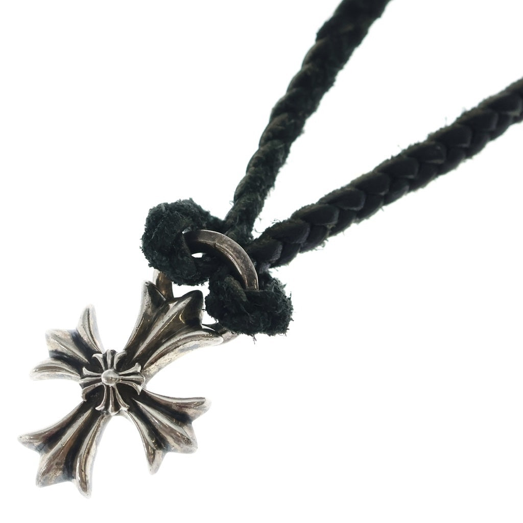 CHROME HEARTS(クロムハーツ) DBL CH PRS ダブル CHプラス ペンダントトップWレザーブレイド シルバー