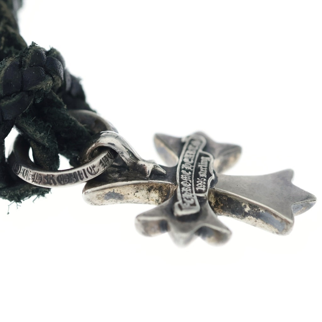CHROME HEARTS(クロムハーツ) DBL CH PRS ダブル CHプラス ペンダントトップWレザーブレイド シルバー