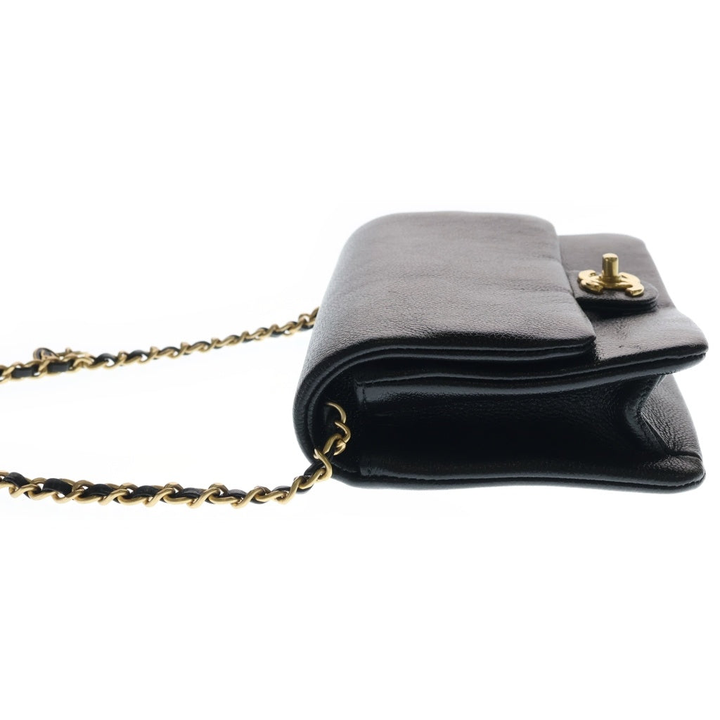 CHANEL(シャネル) チェーンショルダーバッグ ブラック キャビアスキン 