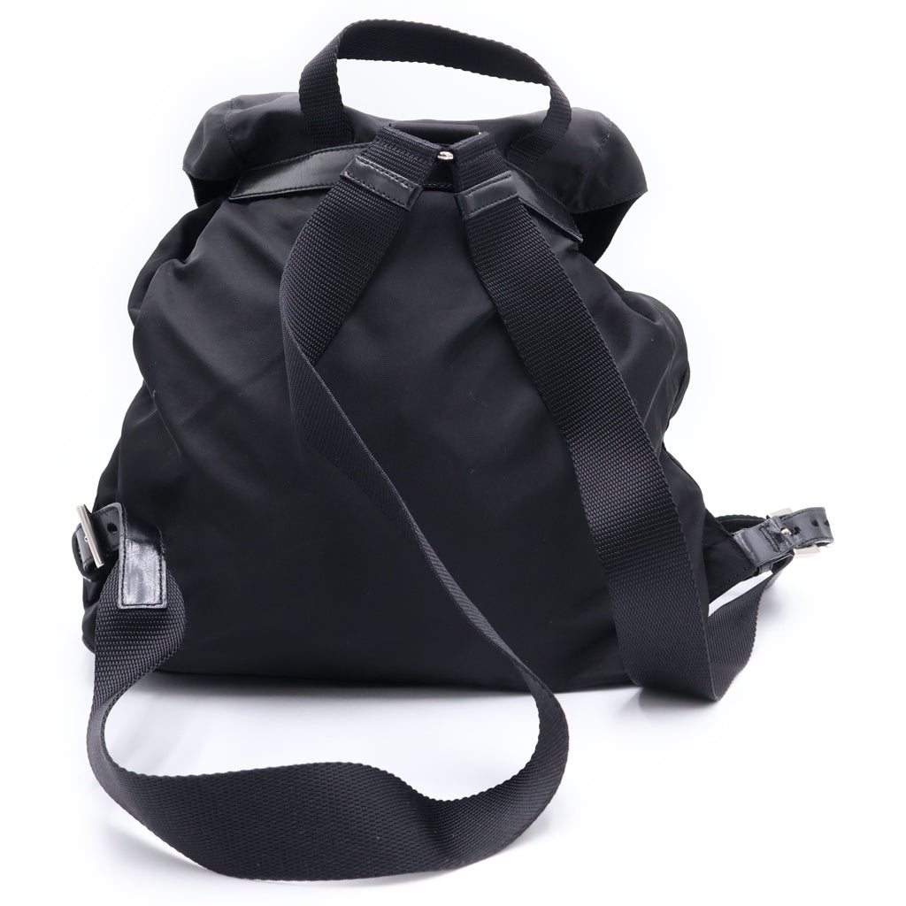 PRADA(プラダ) テスート リュックサック バックパック ブラック ナイロン BZ2811 シルバー金具 レディース