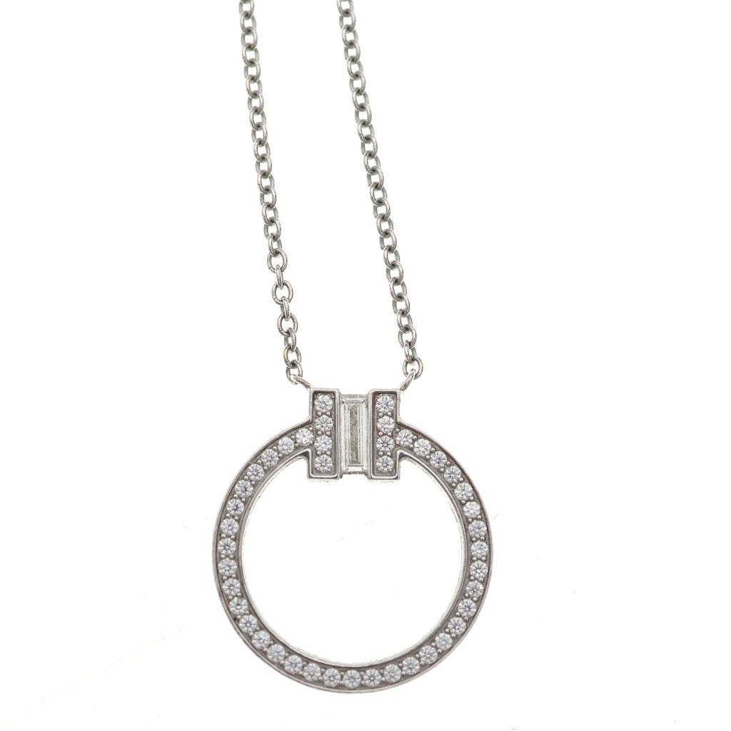TIFFANY & Co.(ティファニー) Tトゥネックレス ダイヤモンド ホワイト