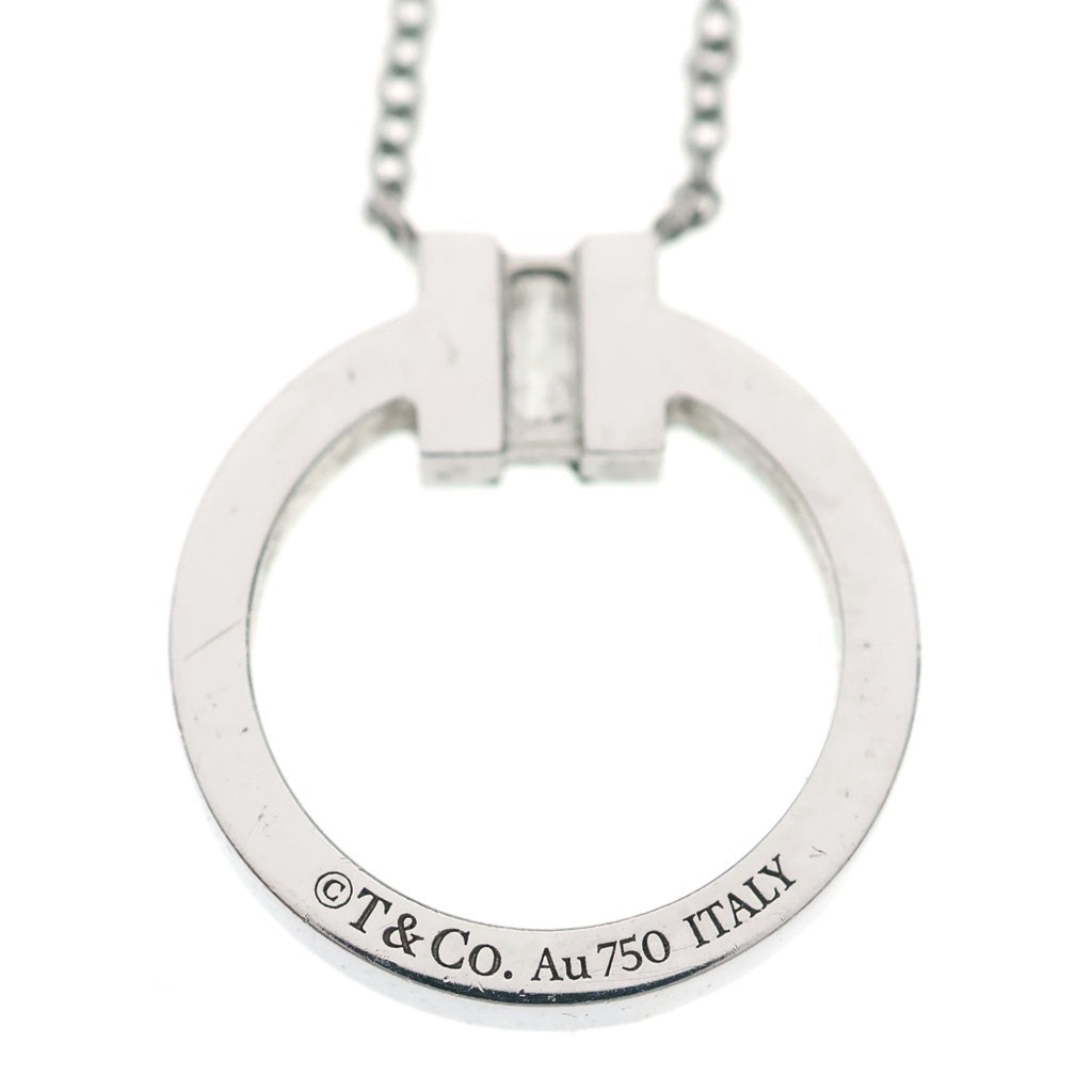 TIFFANY & Co.(ティファニー) Tトゥネックレス ダイヤモンド ホワイトゴールド 750WG ジュエリー レディース