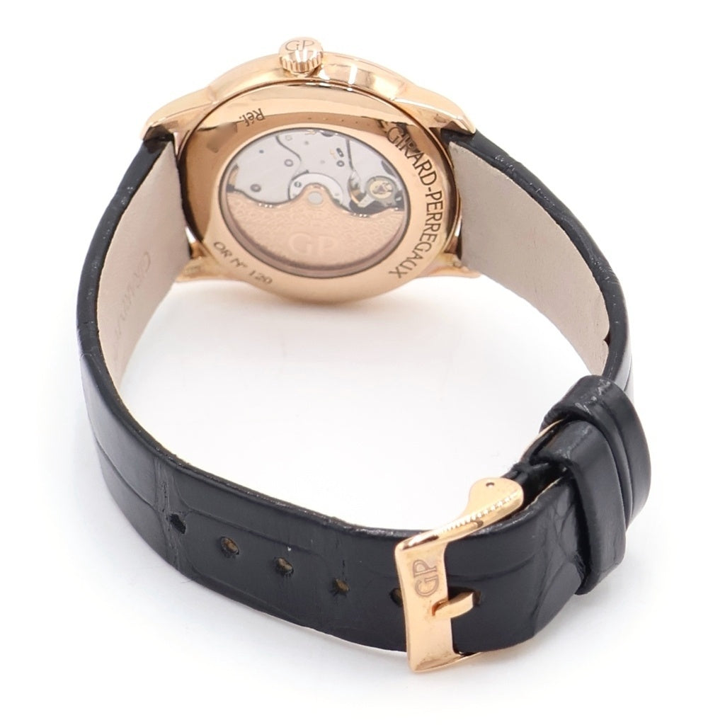 GIRARD PERREGAUX(ジラールペルゴ) 1966 ホワイトシェル文字盤 PG×レザー/AT ピンクゴールド オートマ 自動巻き 腕時計 49528-52-771-0