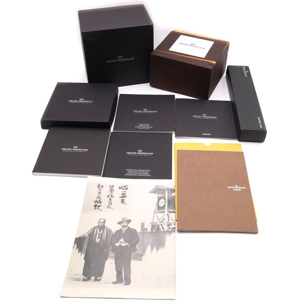 GIRARD PERREGAUX(ジラールペルゴ) 1966 ホワイトシェル文字盤 PG×レザー/AT ピンクゴールド オートマ 自動巻き 腕時計 49528-52-771-0