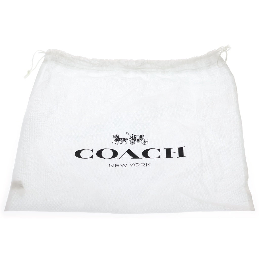 COACH(コーチ) シグネチャー チェーンショルダーバッグ ベージュ PVC レザー CV978 シルバー金具 レディース