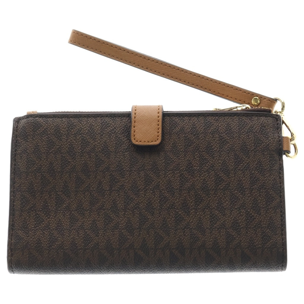 MICHAEL KORS(マイケルコース) レザー 二つ折り財布 ジッピーウォレット ブラウン レディース