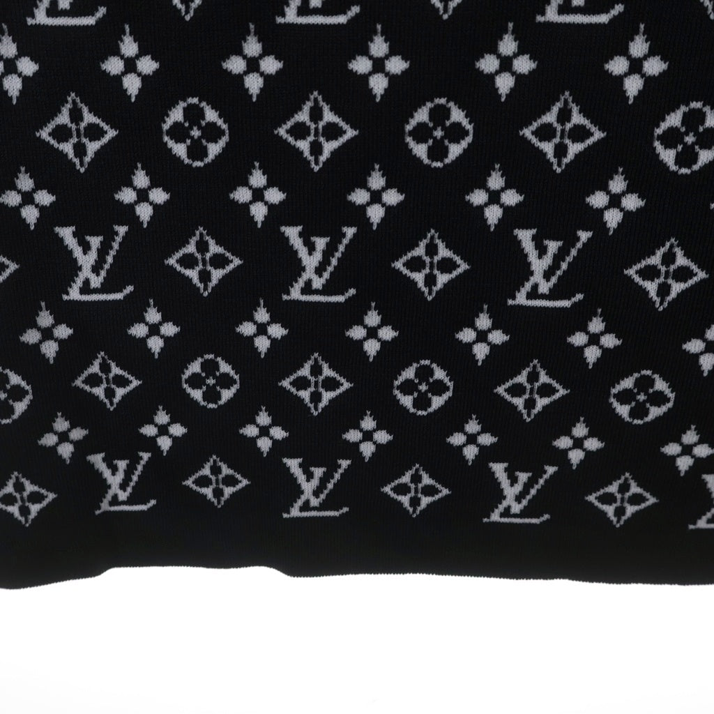 LOUIS VUITTON(ルイヴィトン) モノグラム ノースリーブ ニットワンピース ブラック×ホワイト #S RW222J N87 FNKD05 レディース