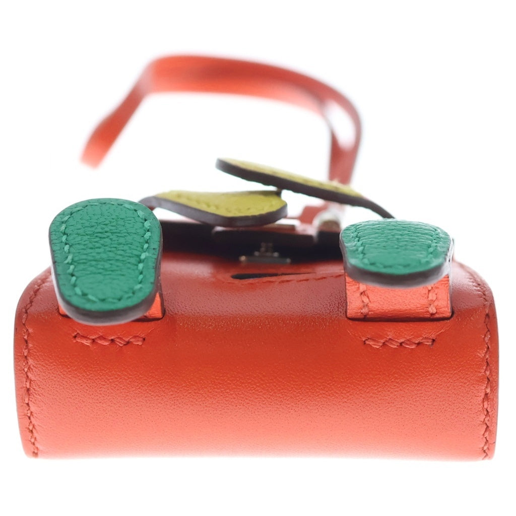 HERMES(エルメス) ケリー ドールチャーム ビジュードサック U刻印 カプシーヌ/ジョーヌナプル レッド