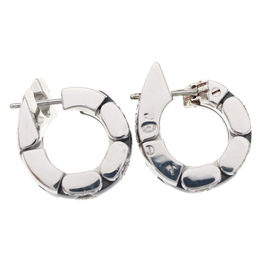 CHANEL(シャネル) ウルトラ K18WG 750× 黒セラミック ダイヤ フープ ピアス ホワイトゴールド/ブラック レディース