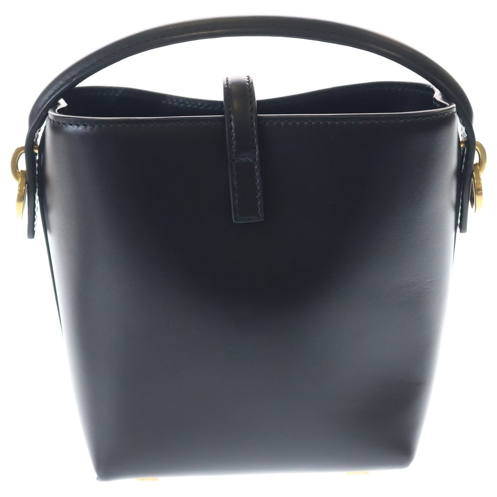 SAINT LAURENT PARIS(サンローランパリ) Le37 ショルダーバッグ ハンドバッグ 2WAYバッグ ブラック レザー ゴールド金具 レディース
