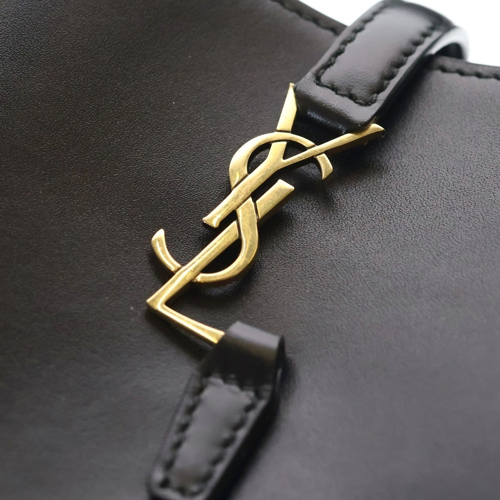 SAINT LAURENT PARIS(サンローランパリ) Le37 ショルダーバッグ ハンドバッグ 2WAYバッグ ブラック レザー ゴールド金具 レディース