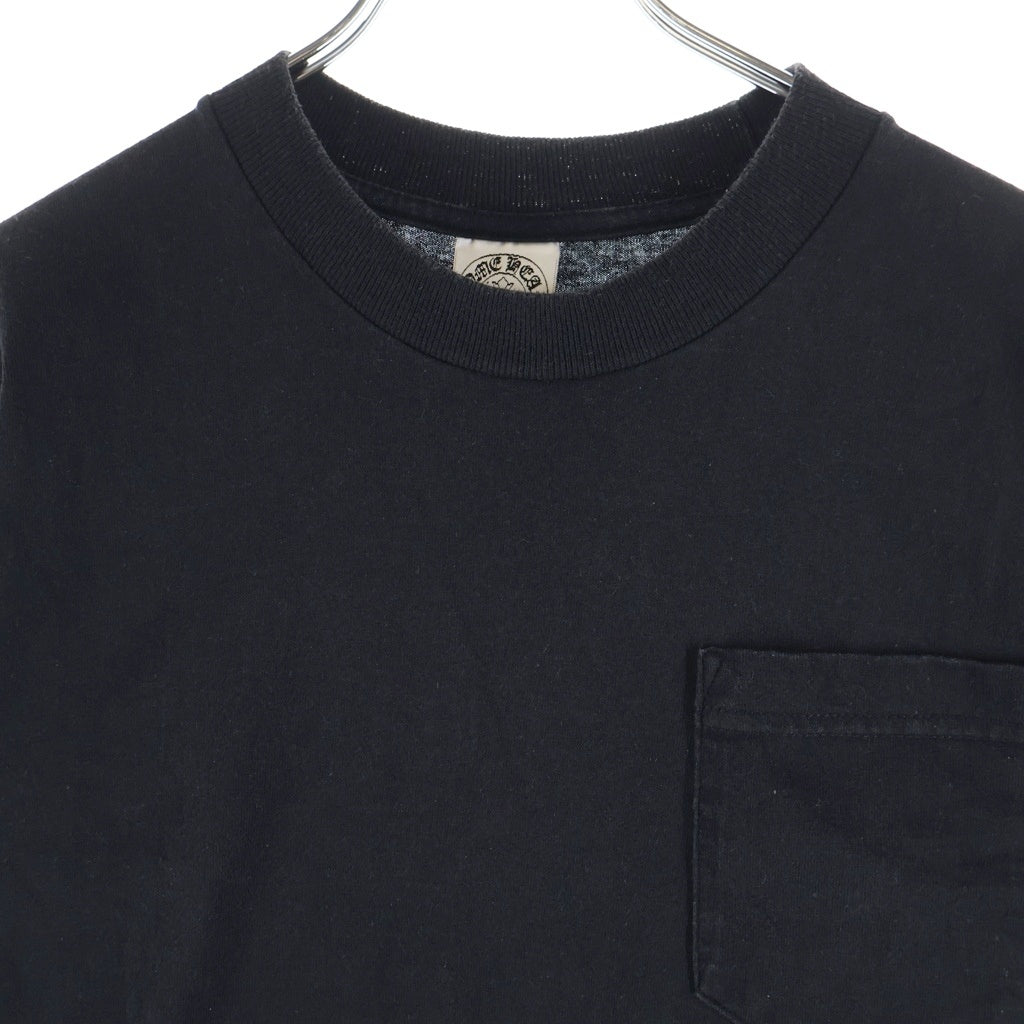 CHROME HEARTS(クロムハーツ) OLD オールド フローラルクロス ロゴプリント 半袖Tシャツ カットソー ブラック