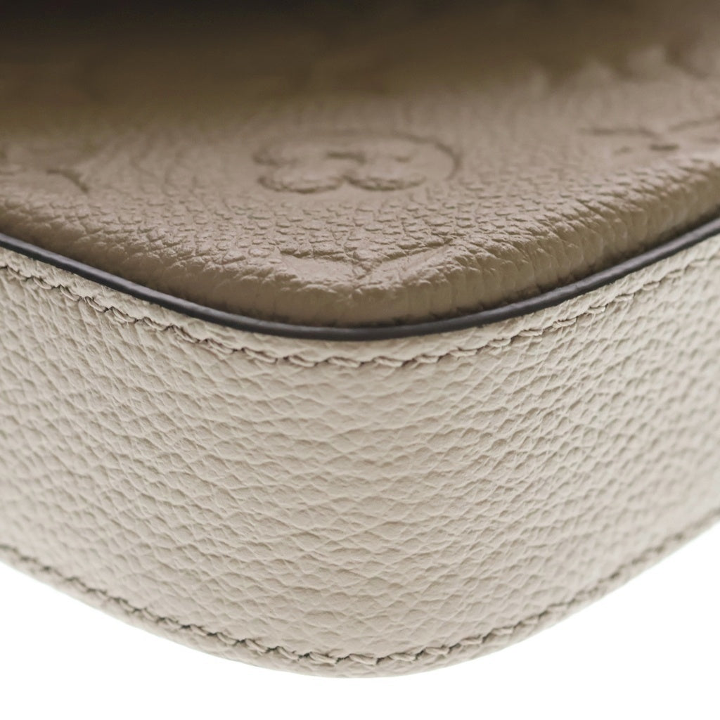 LOUIS VUITTON(ルイヴィトン) モノグラムアンプラント ポシェット・フェリシー トゥルトレール ショルダーバッグ チェーンバッグ ベージュ レザー M82609 ゴールド金具 レディース