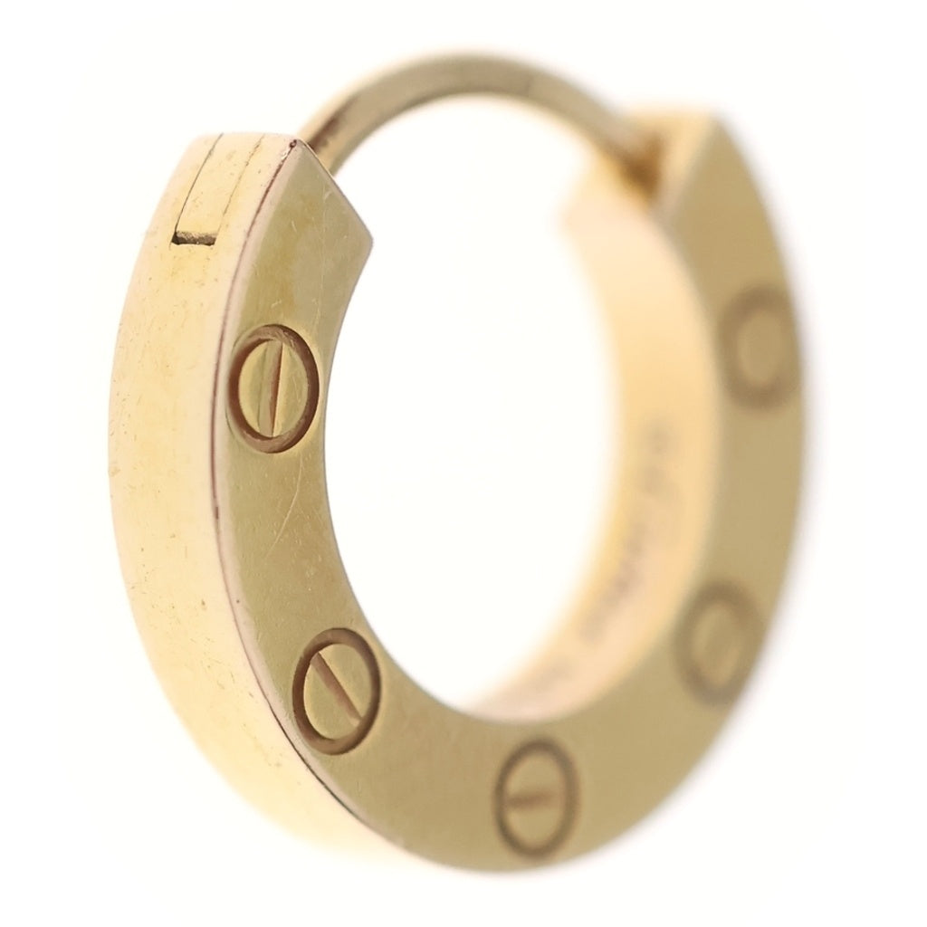 Cartier(カルティエ) ラブ フープピアス 片耳 ピンクゴールド Au750PG ジュエリー レディース
