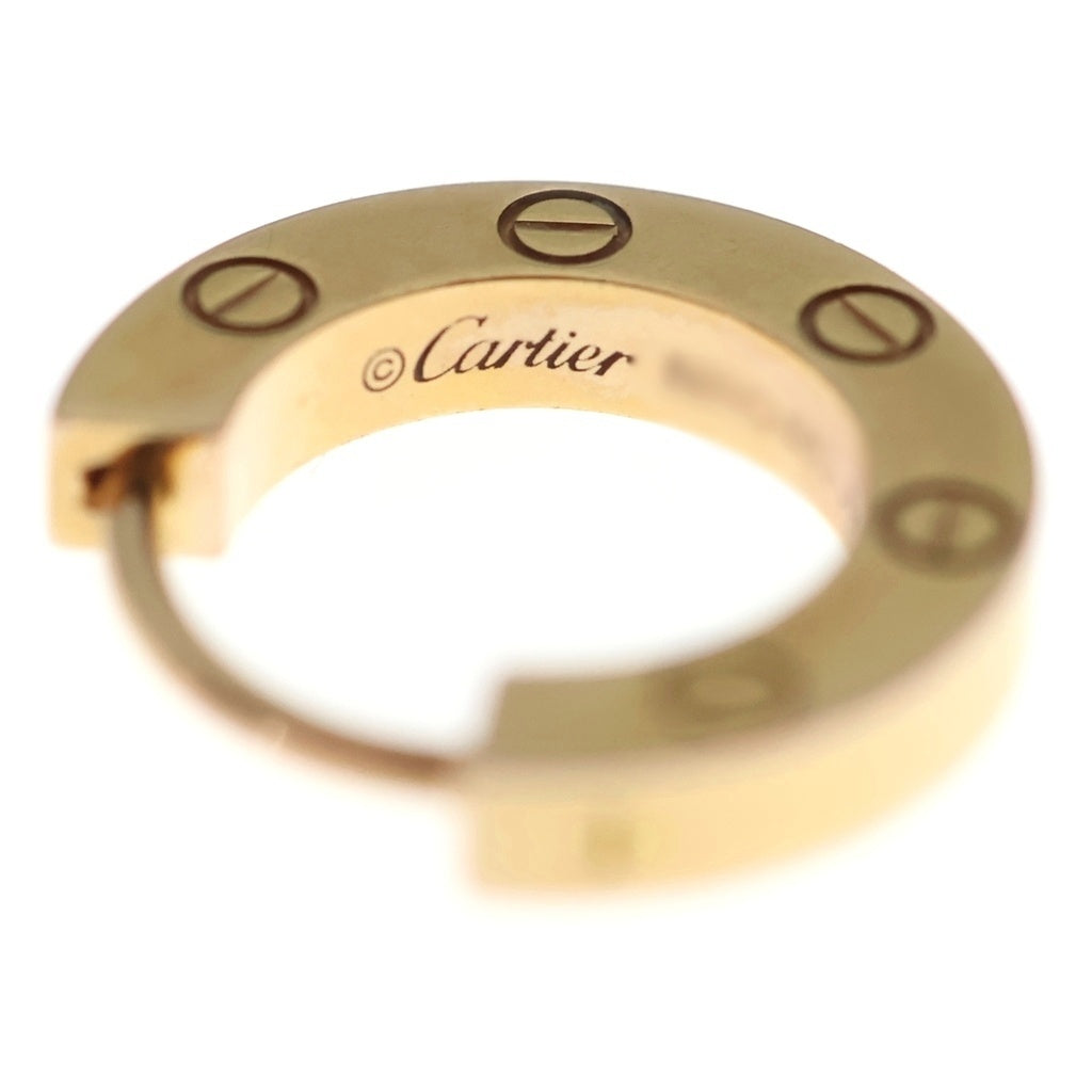 Cartier(カルティエ) ラブ フープピアス 片耳 ピンクゴールド Au750PG ジュエリー レディース