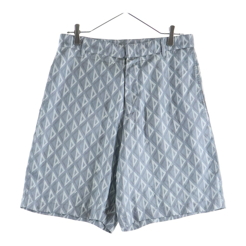 Christian Dior(クリスチャンディオール) CD ダイヤモンド バーミューダショーツ ショートパンツ 総柄 シルク グレー 013C121B5797