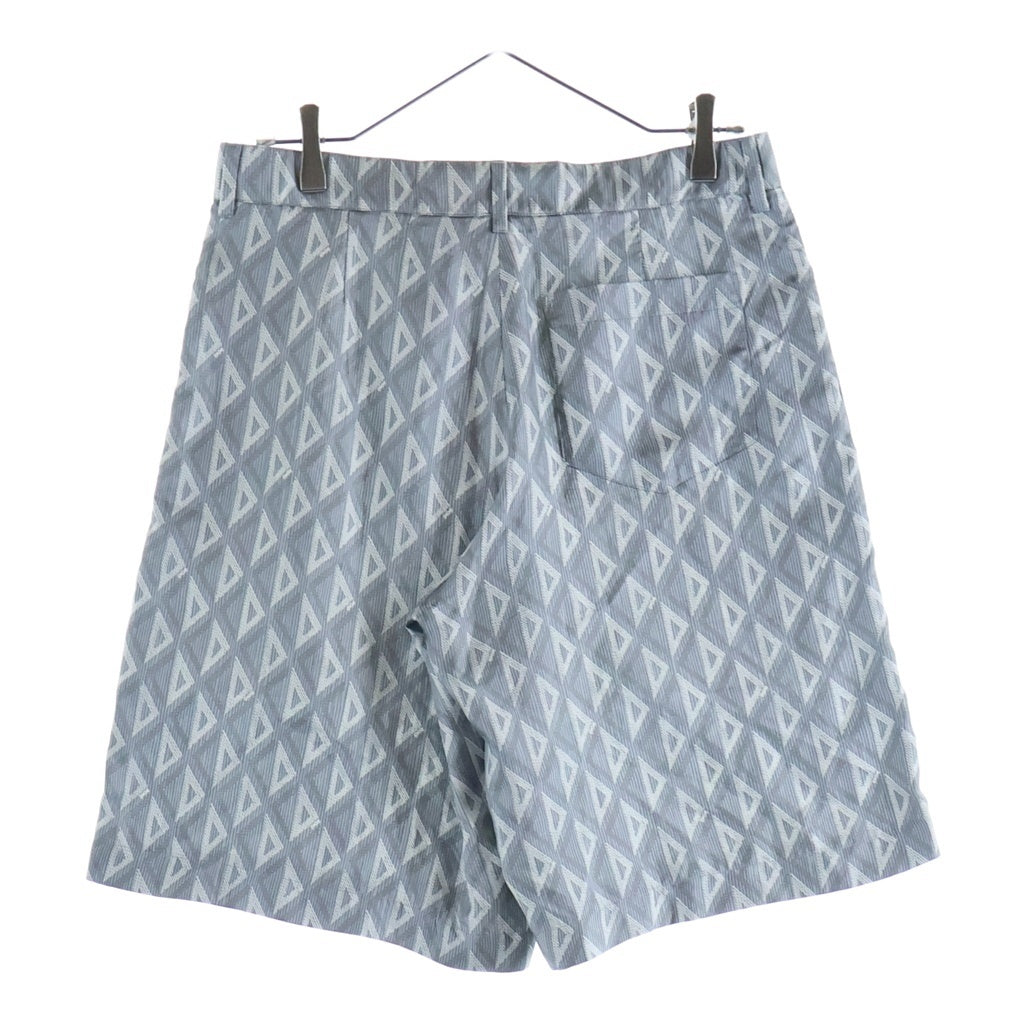 Christian Dior(クリスチャンディオール) CD ダイヤモンド バーミューダショーツ ショートパンツ 総柄 シルク グレー 013C121B5797