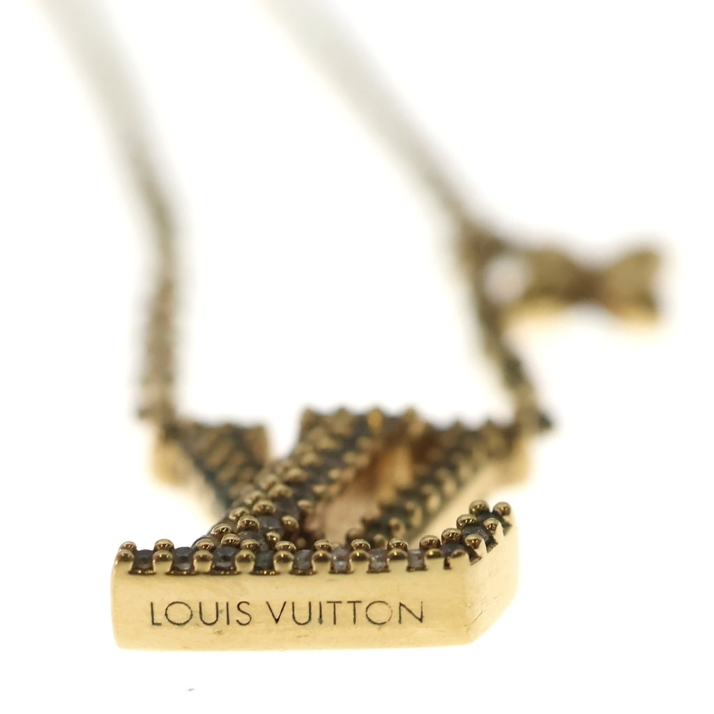 LOUIS VUITTON(ルイヴィトン) LVアイコニック ネックレス ラインストーン GP ゴールド M00596 レディース