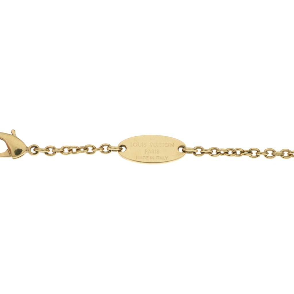 LOUIS VUITTON(ルイヴィトン) LVアイコニック ネックレス ラインストーン GP ゴールド M00596 レディース