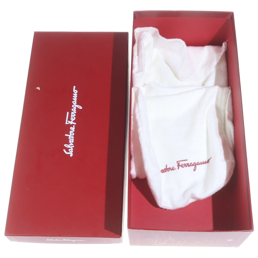 FERRAGAMO(フェラガモ) レザーフラットシューズ ブラック エナメル #4 レディース