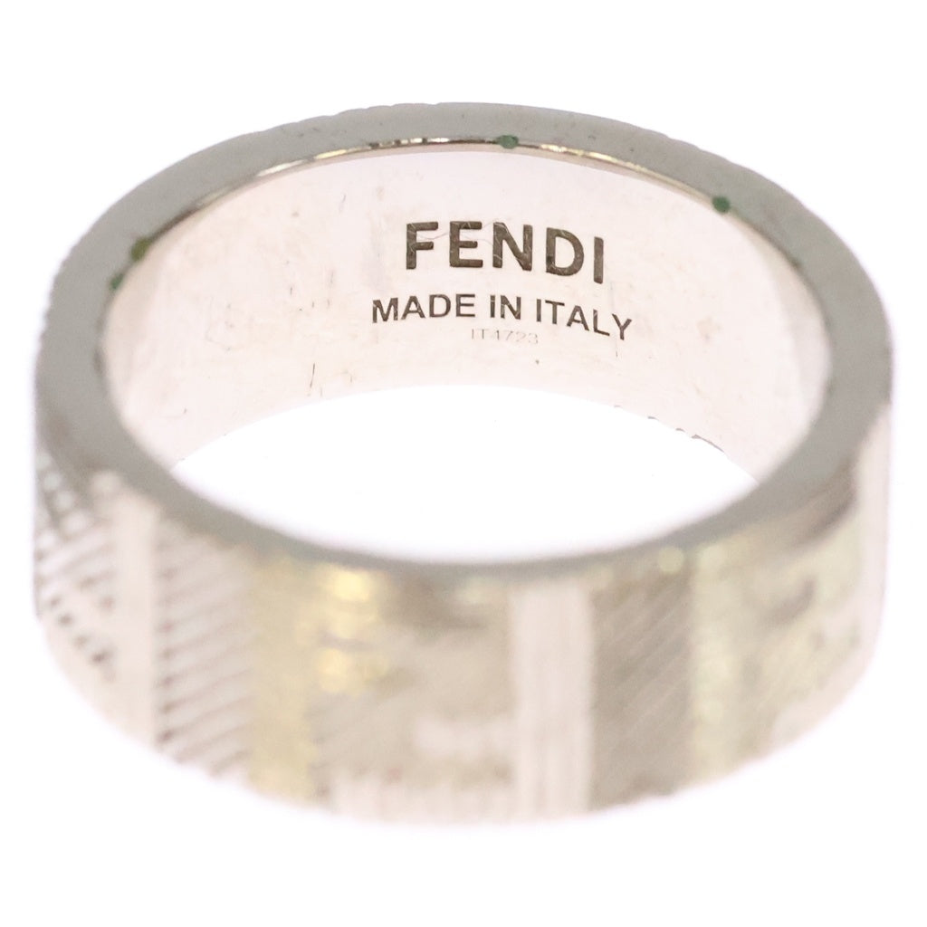 FENDI(フェンディ) FFロゴ ズッカ柄 リング 指輪 シルバー IT4723