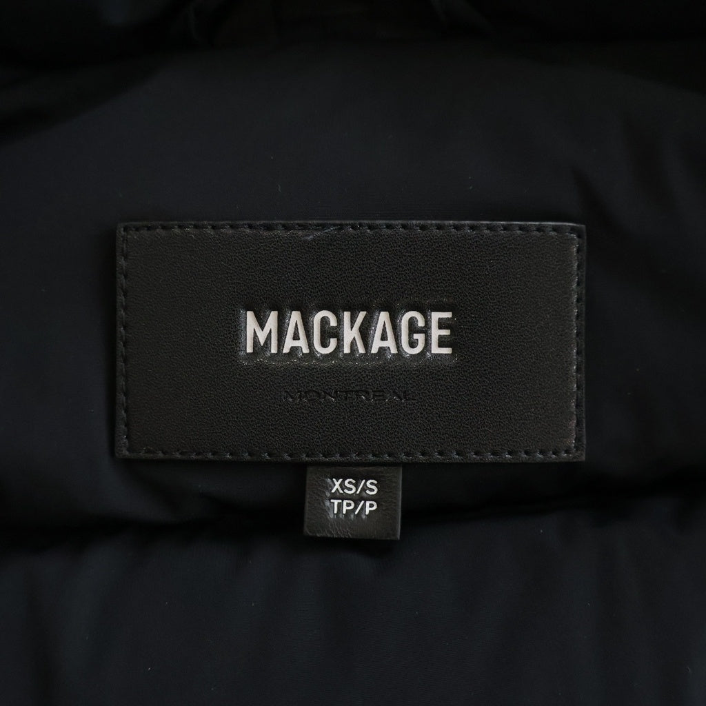 MACKAGE(マッカージュ) ロゴ ダウンジャケット ナイロン ブラック レディース