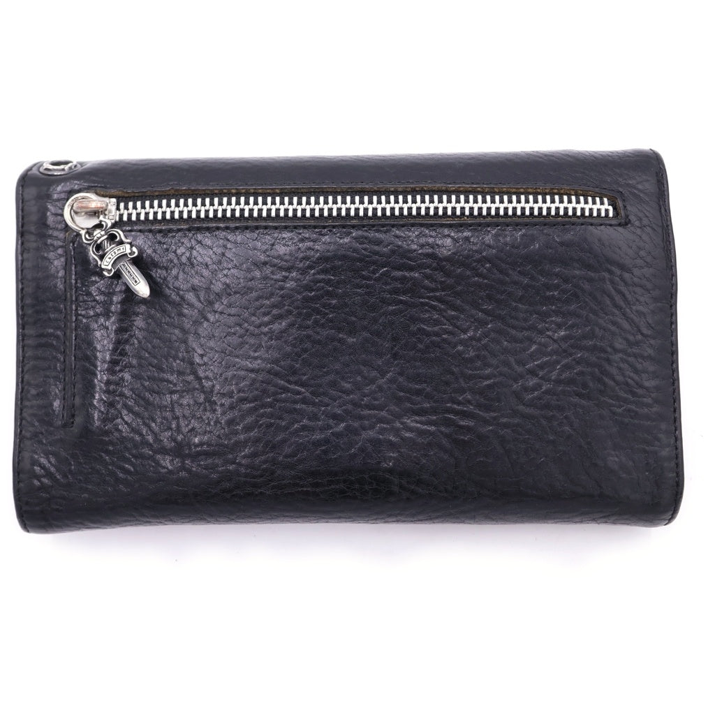CHROME HEARTS(クロムハーツ) WAVE ウェーブ レザーウォレット 財布 ブラック