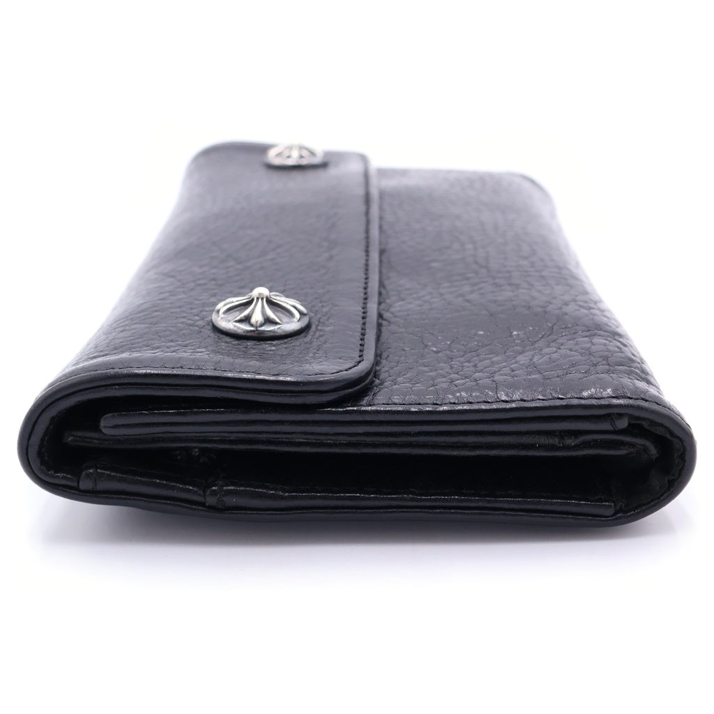 CHROME HEARTS(クロムハーツ) WAVE ウェーブ レザーウォレット 財布 ブラック