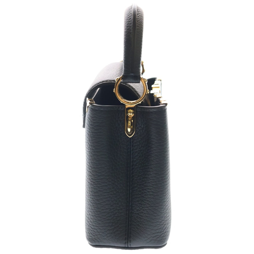 LOUIS VUITTON(ルイヴィトン) カプシーヌ MINI 2WAYバッグ ハンドバッグ ショルダーバッグ ブラック レザー M56669 ゴールド金具 レディース