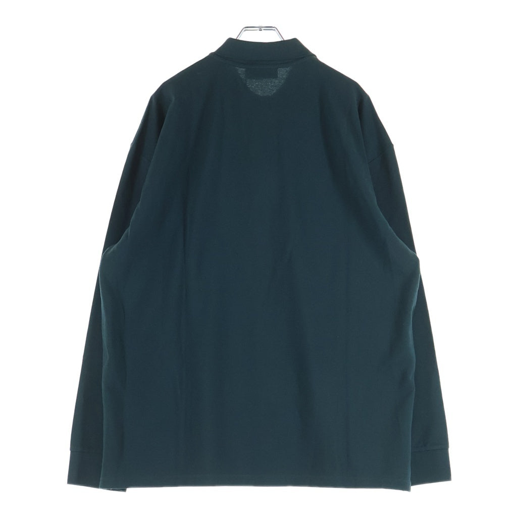 miumiu(ミュウミュウ) Cotton Piqu Polo Shirt コットン 長袖ポロシャツ ロゴ グリーン MJL019 レディース