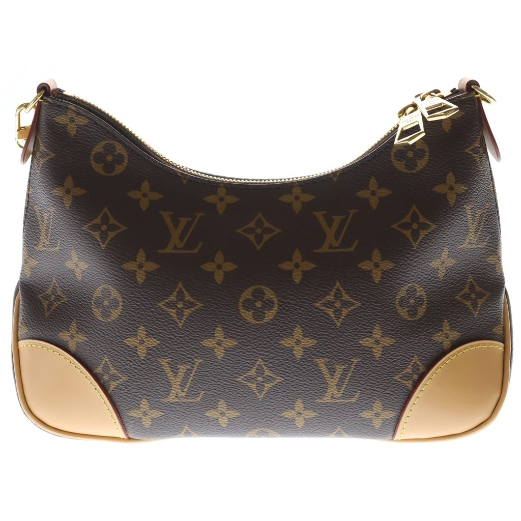 LOUIS VUITTON(ルイヴィトン) モノグラム ブローニュNM ハンドバッグ チェーンバッグ ワンショルダーバッグ ブラウン レザー×PVC M45832 ゴールド金具 レディース